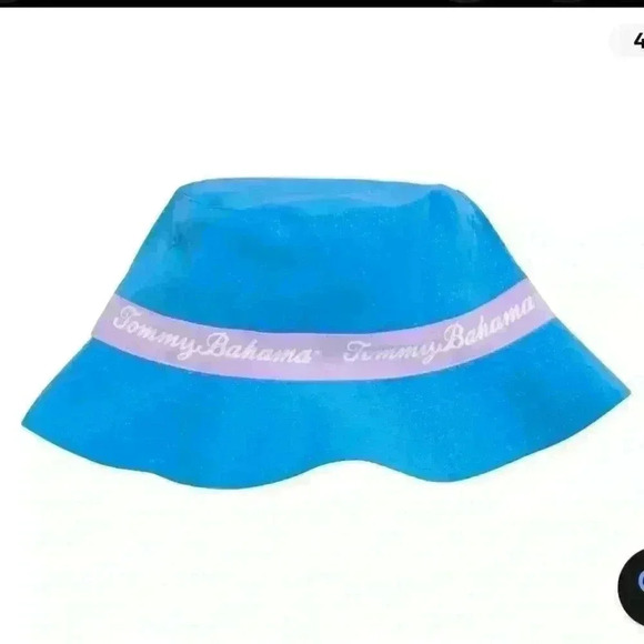 NWT Tommy Bahama Baby Toddler Girl 2-Piece Swimsuit Swim Hat Set 18-24 Months - Picture 2 of 7